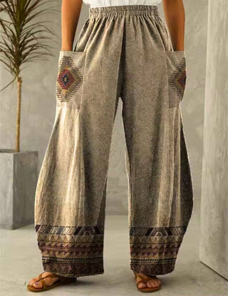 Bohemian Wide-Leg Pants 1A, X-Large