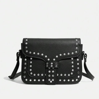 Black Crossbody Women Mini Bag With Adjustable Strap Compact Purse For Essentials