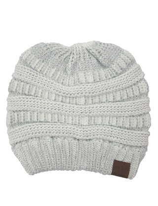 CC Bun Metallic Beanie