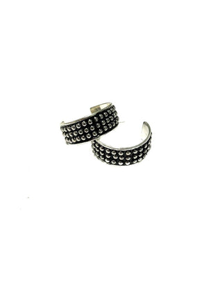 Western Tiny Bubble Textured Hoop Earring