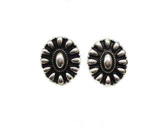 Western Small Concho Bubble Post Earring