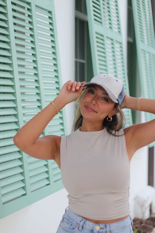 Distressed Navy Cap
