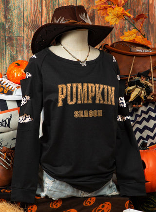 fashionworks-fashion-halloween-pumpkin-leopard-cut-out-sleeve-sweatshirt