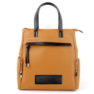 Brown Women’s Zipper Tote Bag With Secure Closure, Spacious Essentials Purse 12.6x14.6x4.3