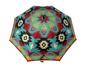 Aztec Design Turquoise Golf umbrella
