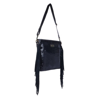 Leather  Fringed Women Crossbody