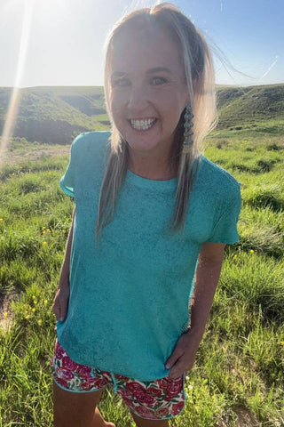 Hit The Backroads Rhinestones Top