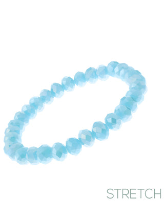 8MM Glass Bead Bracelet