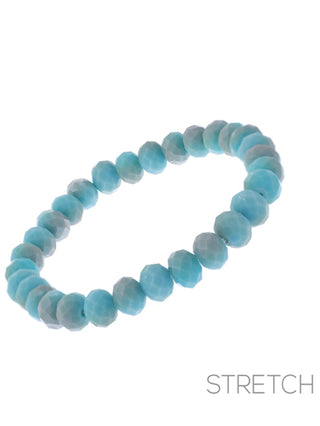 8MM Glass Bead Bracelet