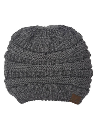 CC Bun Metallic Beanie