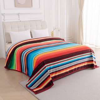 King Size Blanket | Southwest Serape Super Plush
