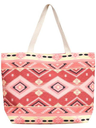 Tribal Pattern Tote Bag - The Fringe Spa'Tique