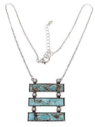 Western 3 Bar Stone Necklace - The Fringe Spa'Tique