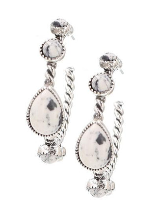 Western Stone Hoop Earring - The Fringe Spa'Tique