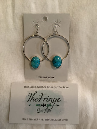 Sterling silver hoop Earrings - The Fringe Spa'Tique